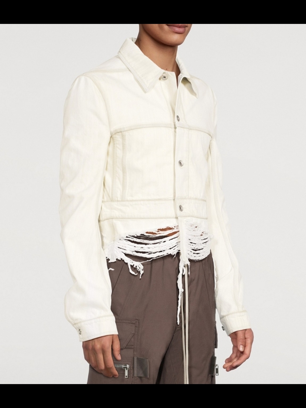 RICK OWENS Giacca Cropped Denim Jacket